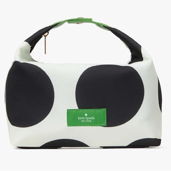 Kate Spade Black & White Polka Dot Cosmetic Pouch, NWOT. - Picture 1 of 2